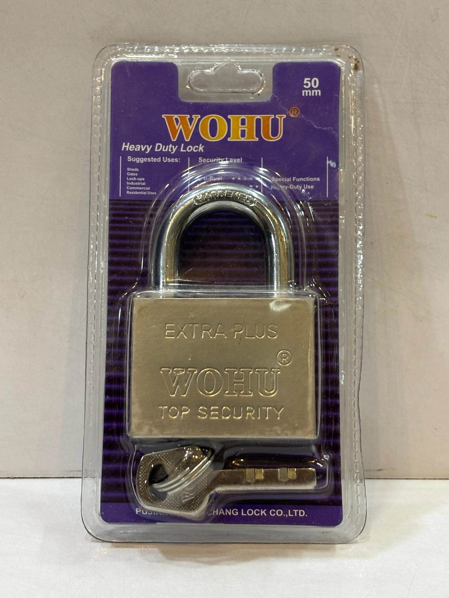 WOHU Pad Lock – Strong Steel Security in 40mm, 50mm &60mm| shop online - Auzaar Khana
