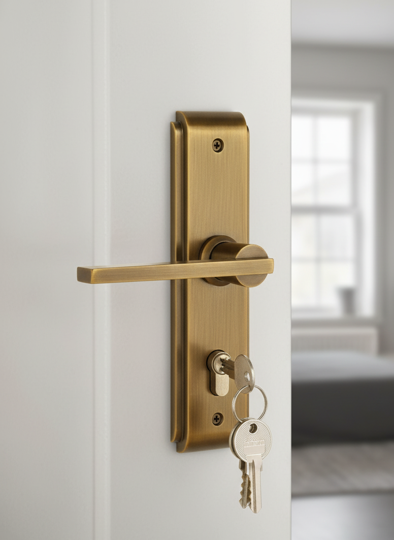 Premium Handle Lock – Modern Door Lock Design for Style and Security