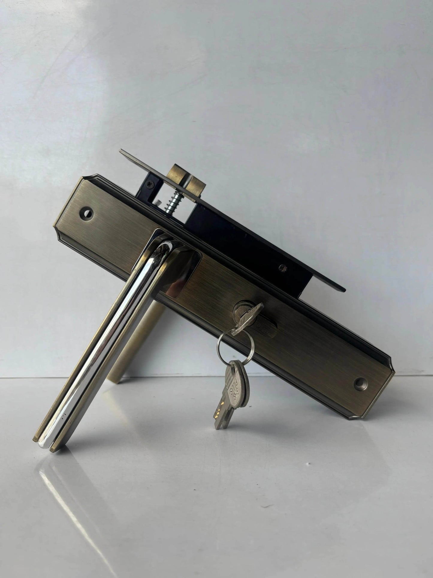 Satin Nickel Door Handles for Interior & Exterior Doors - Auzaar Khana