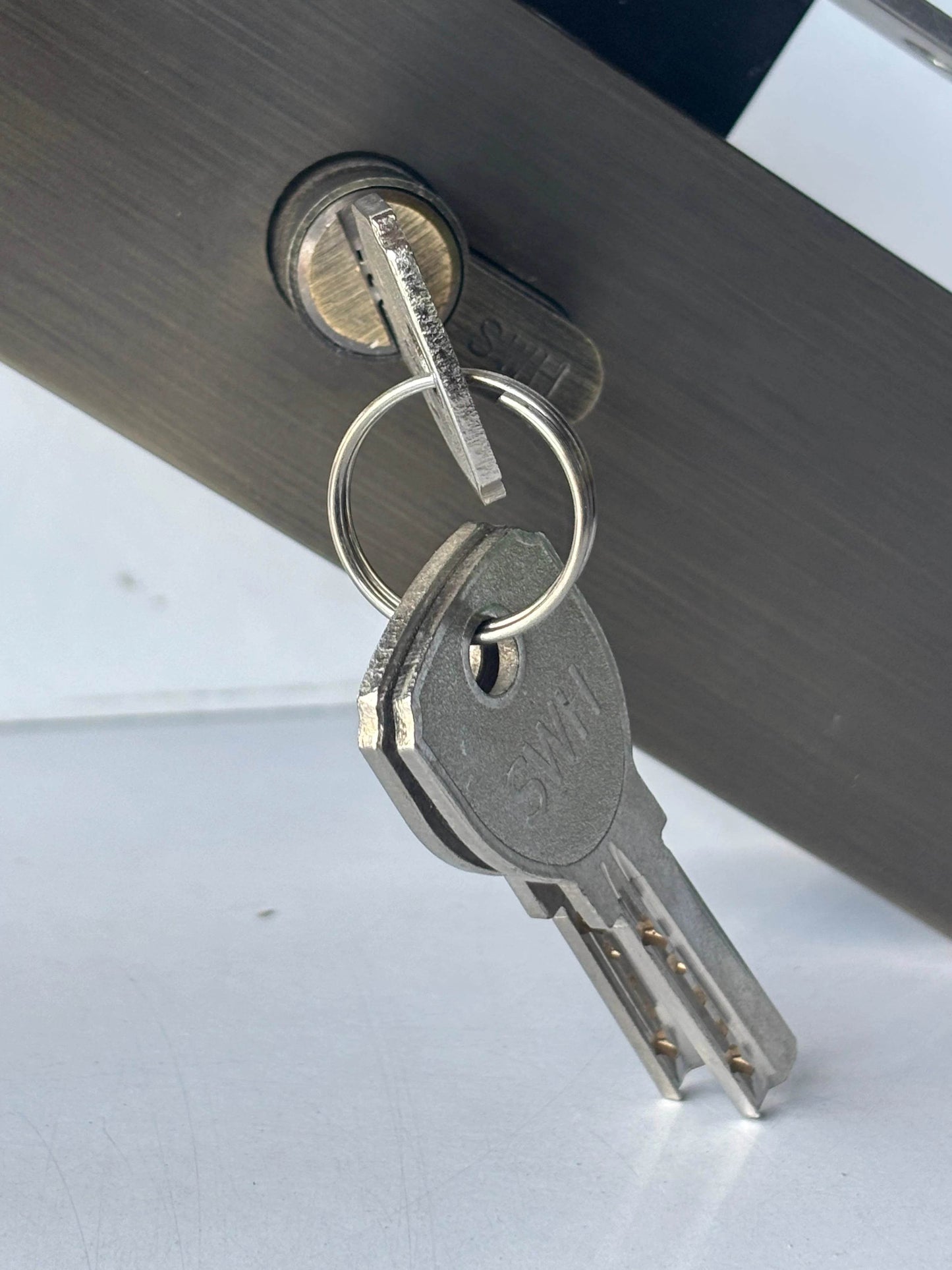 Stylish Silver & Bronze Lever Design door lock for Home and Office Doors” - Auzaar Khana