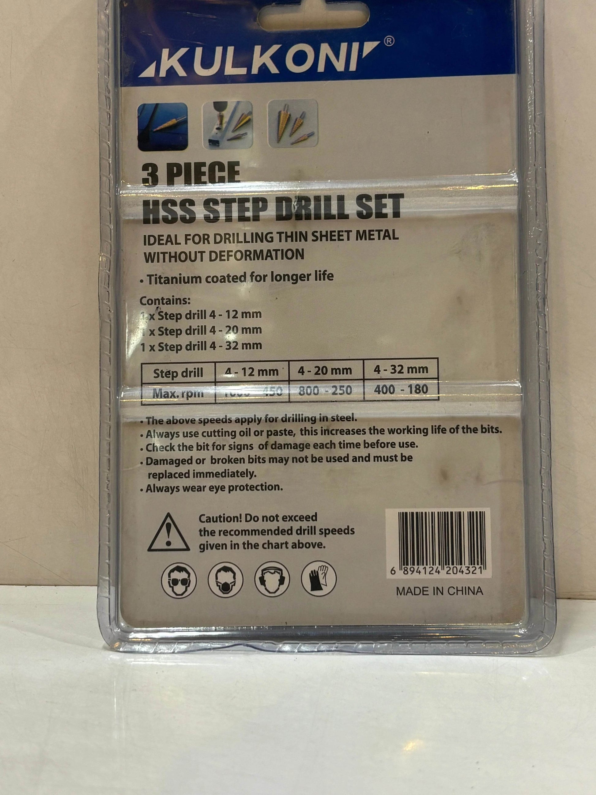 Kulkoni Step Drill Set – Durable Drill Bit Set for Professionals - Auzaar Khana