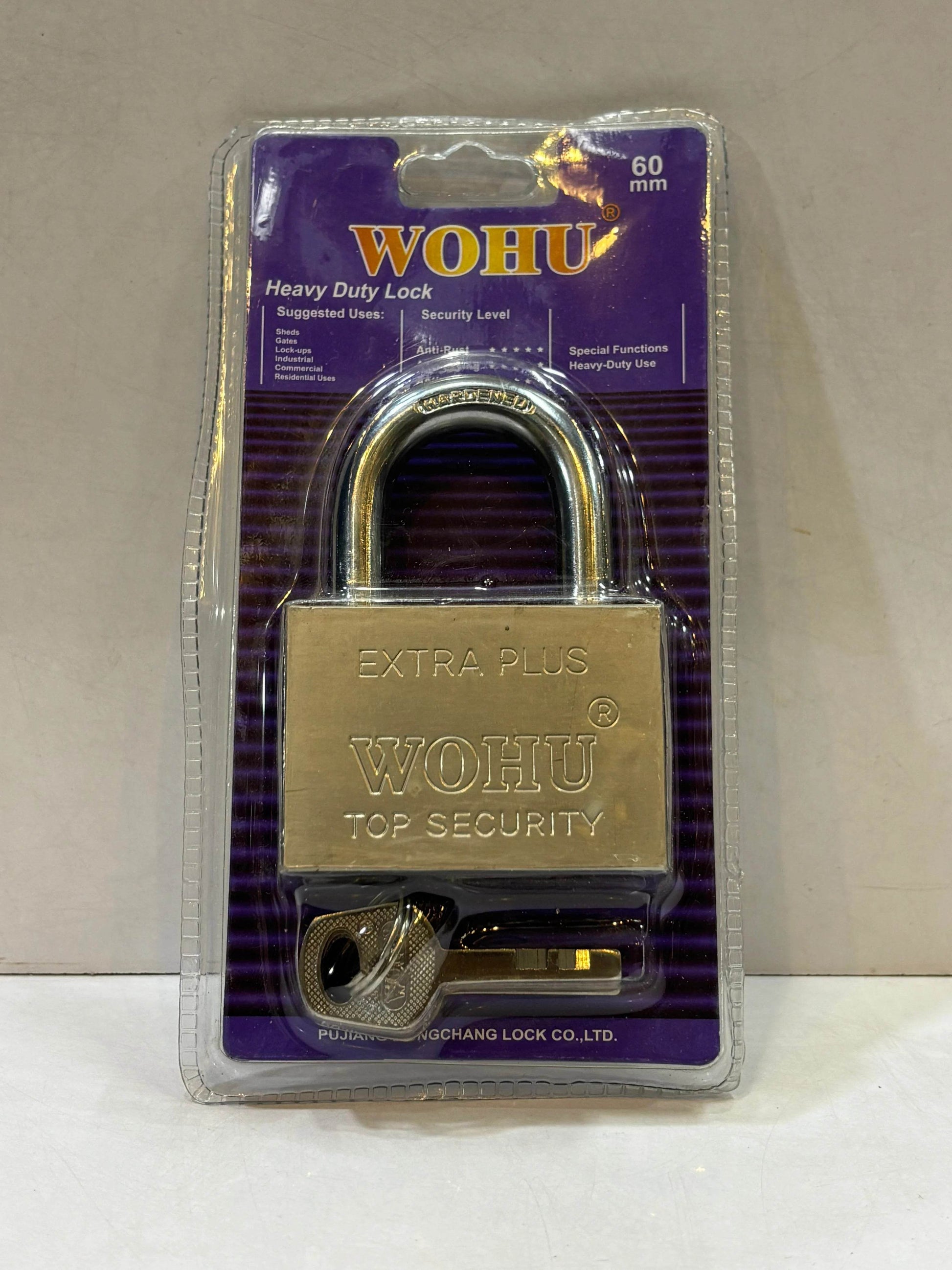 WOHU Pad Lock – Strong Steel Security in 40mm, 50mm &60mm| shop online - Auzaar Khana