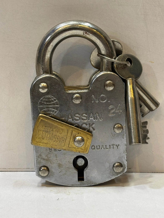 Shop Hassan Desi Lock – Premium Steel Security Pad Lock in Classic Finishes - Auzaar Khana