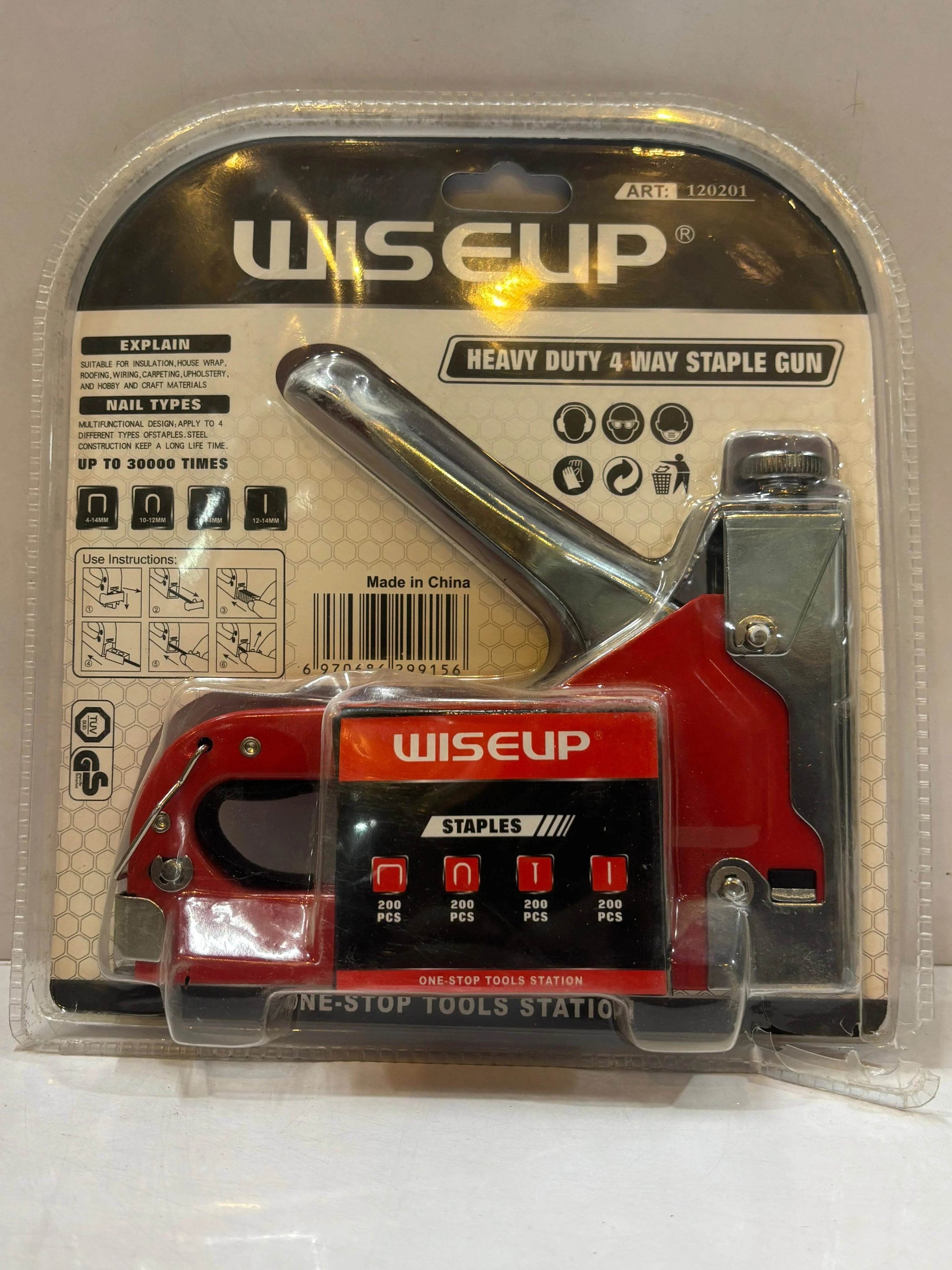 Wise Up Staple Gun – Heavy Duty Staple Gun for Professional and Home Us - Auzaar Khana